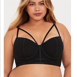 Torrid Power Mesh Strappy Underwire Bralette NWOT
